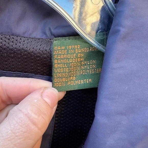 Timberland Navy Blue Weathergear Full-Zip Rain Jacket/windbreaker size medium - Picture 4 of 14